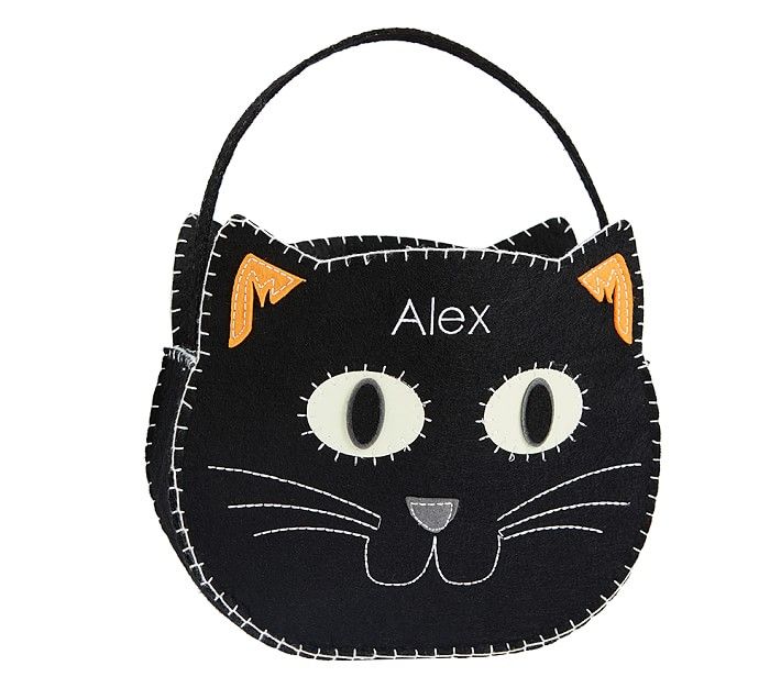 Glow-in-the-Dark Kitty Felt Treat Bag | Pottery Barn Kids