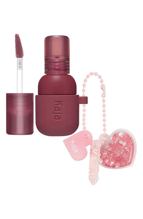 Kaja Jelly Charm Lip & Blush Stain with Glazed Key Chain in Fig Soda at Nordstrom | Nordstrom