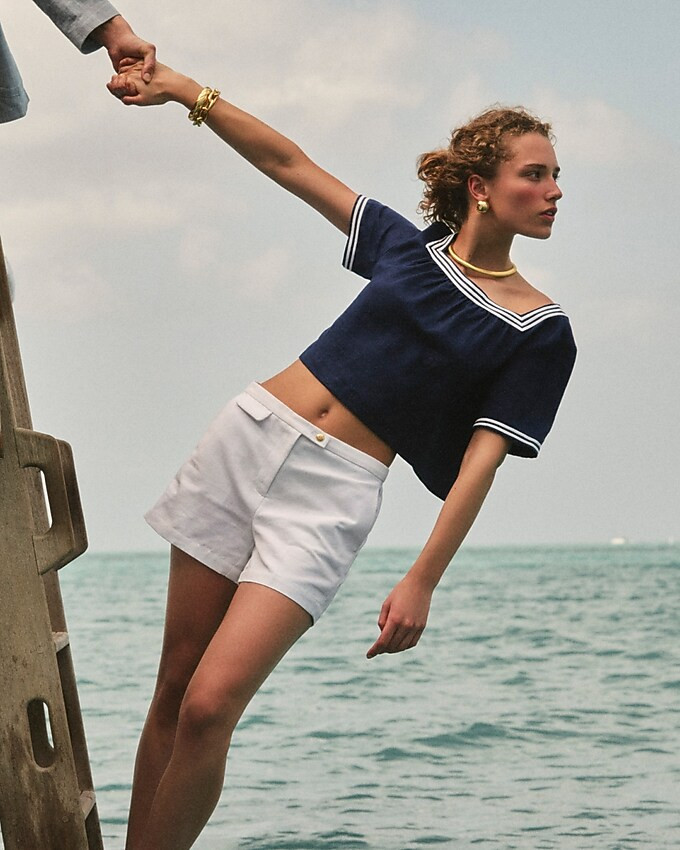 Sailor squareneck top | J. Crew US