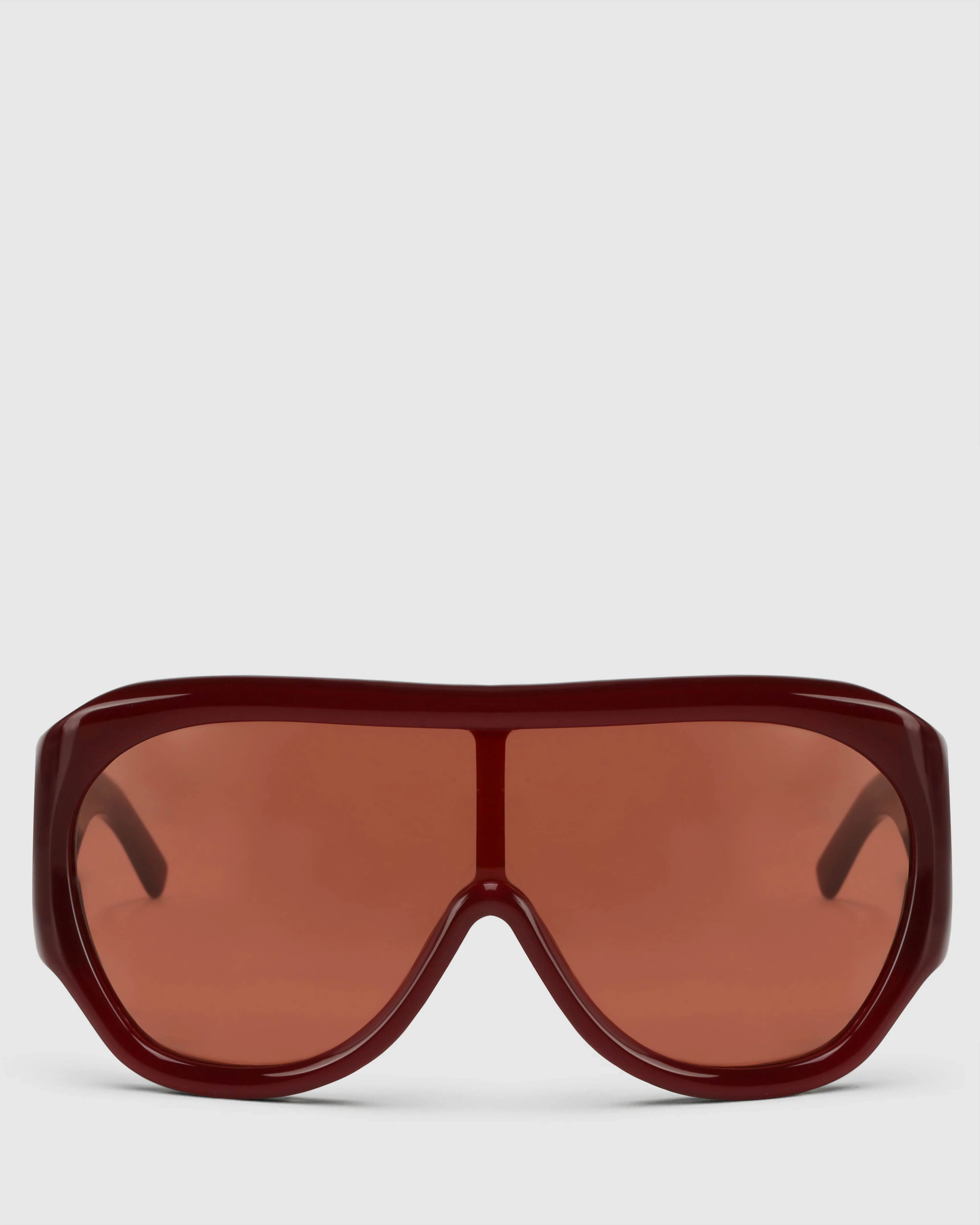 Kim Burgundy Oversized Sunglasses | Naked Wolfe | Naked Wolfe