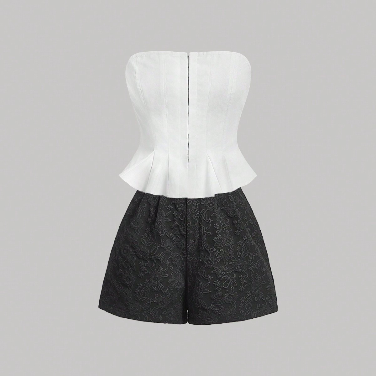 SHEIN MOD Jacquard Fold Pleated Shorts | SHEIN