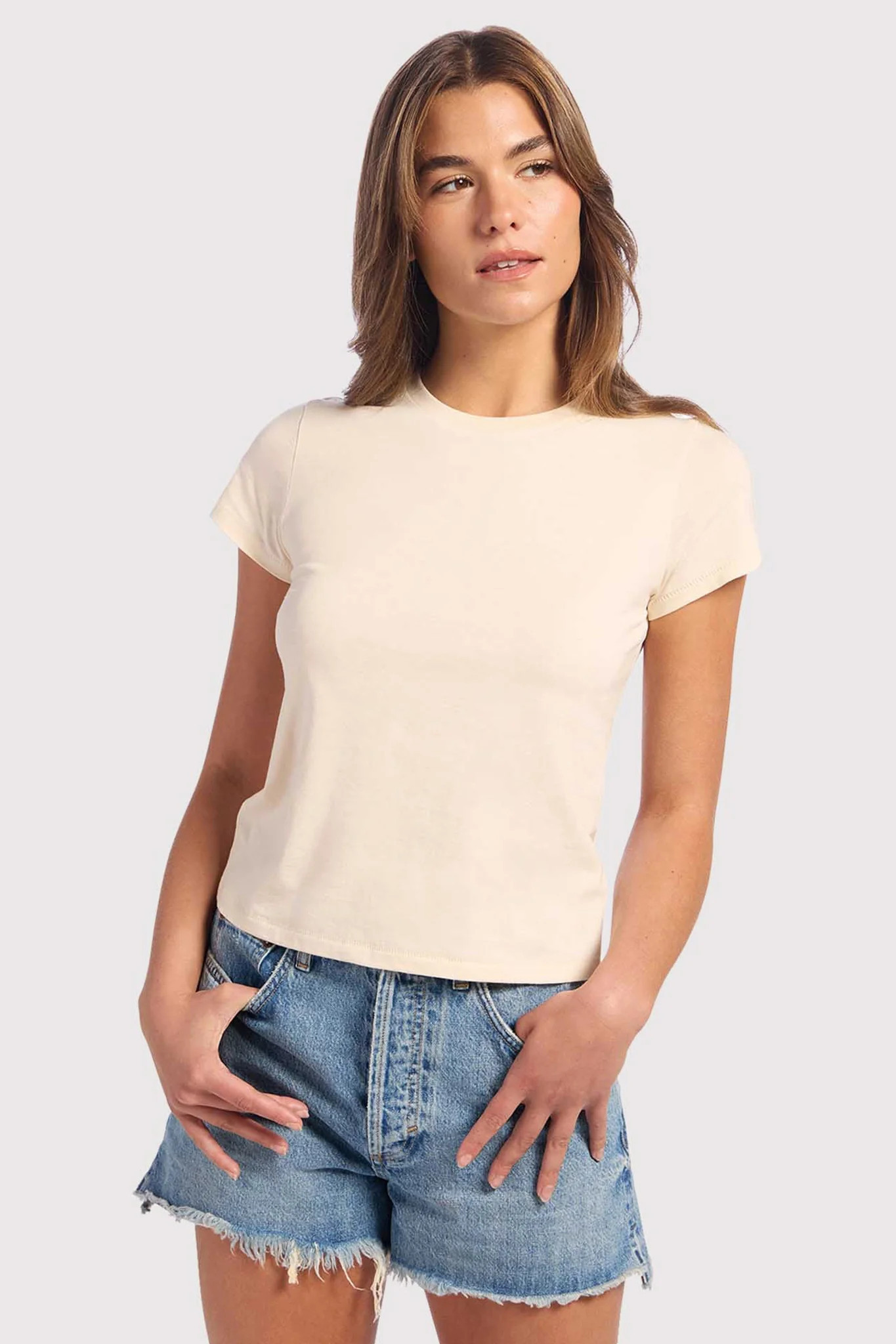 Perfect Tee | Bone | nuuds