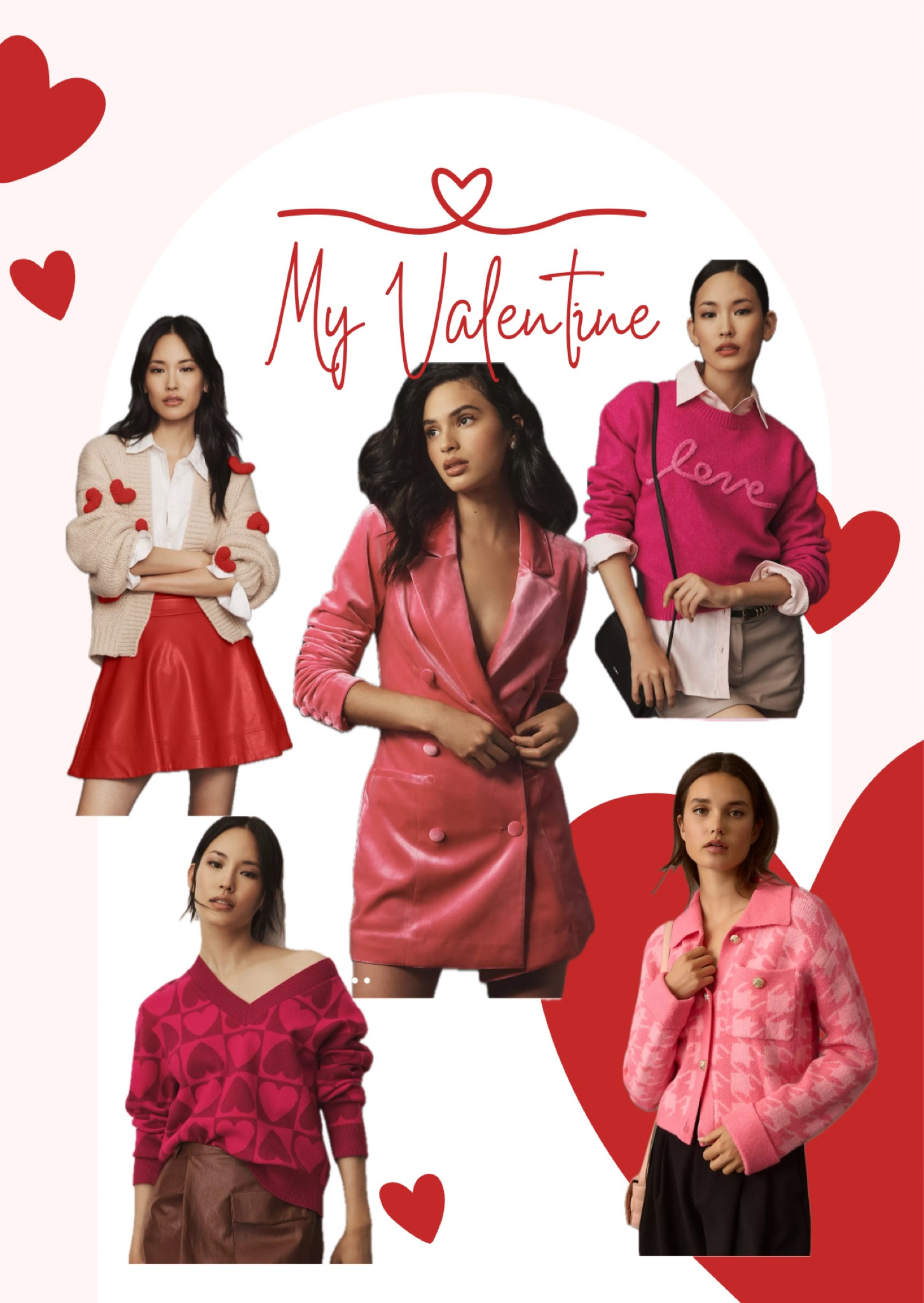 Perfect for Valentine Festivities! 
♥️♥️♥️
Blazer dress is perfect for date night
Sweaters and Cardigans for casual day out or work wear. 

#LTKSeasonal #LTKparties #LTKstyletip