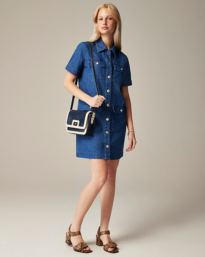 Utility pocket dress in denim | J. Crew US