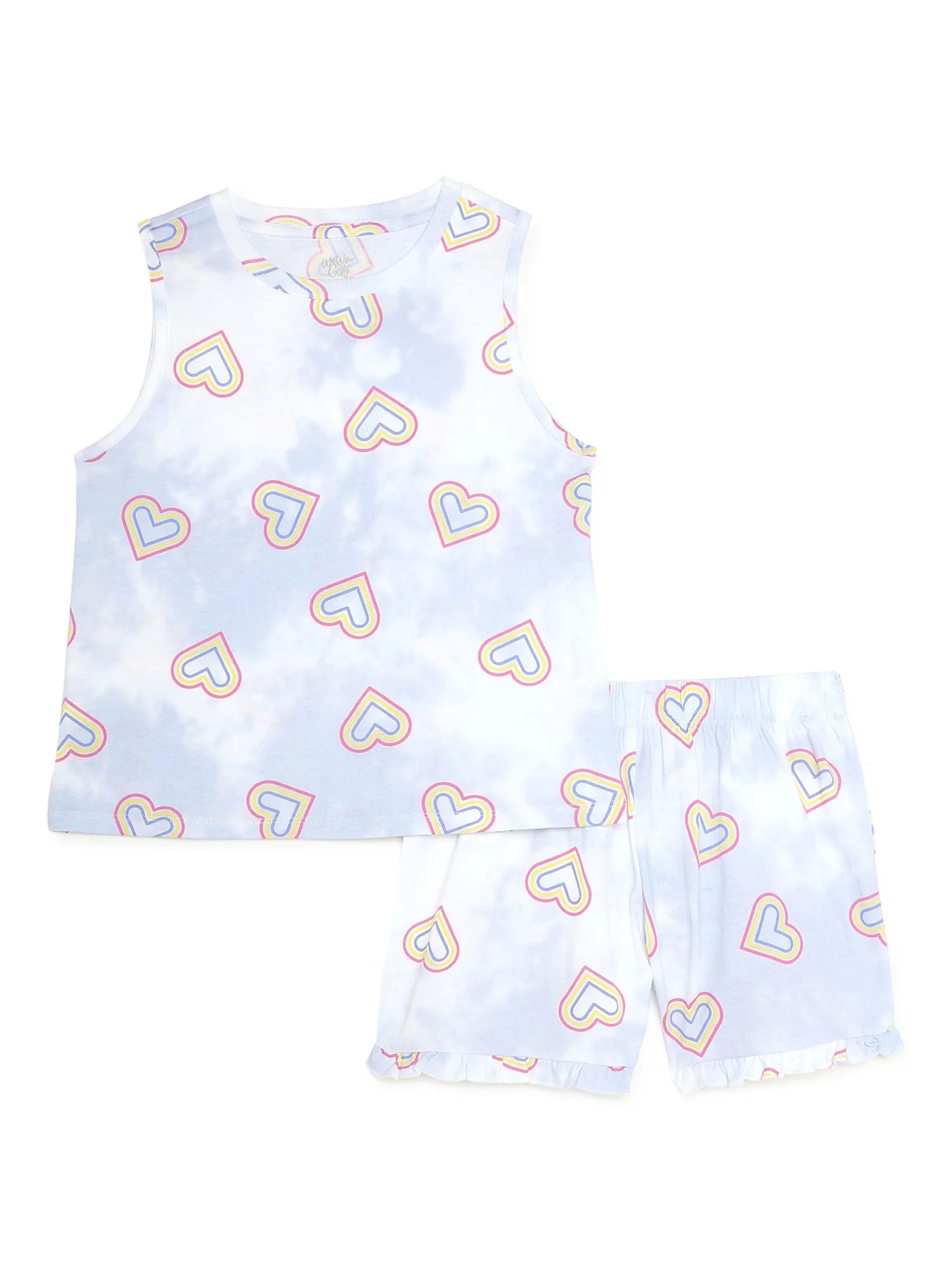 We Wear Cute Girls' Tank Top and Shorts Outfit Set, 2-Piece, Sizes 4-16 | Walmart (US)