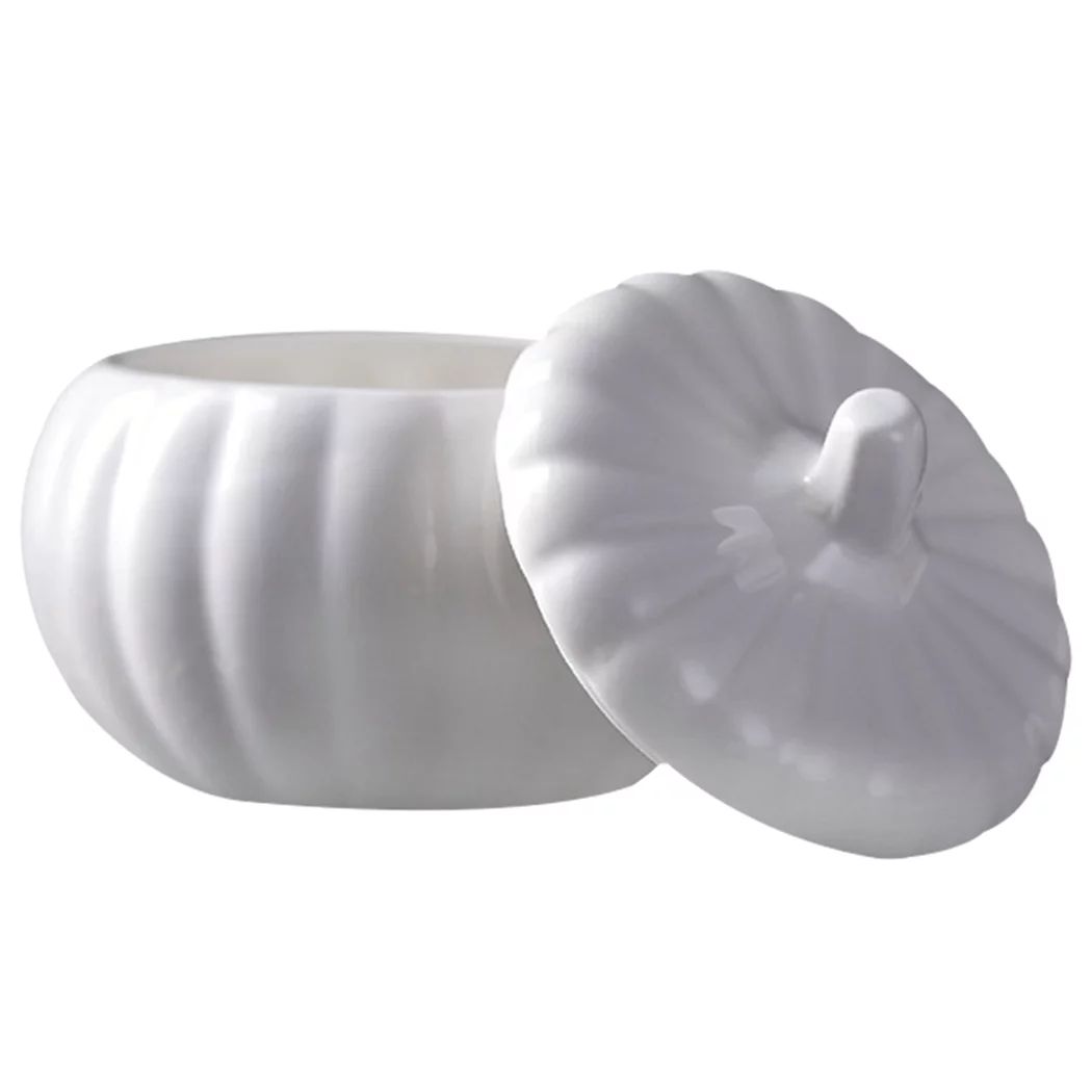 Soup Bowl Pumpkin Shape Versatile Ceramic Stew Bowl Crock Bowl with Lid for Home | Walmart (US)