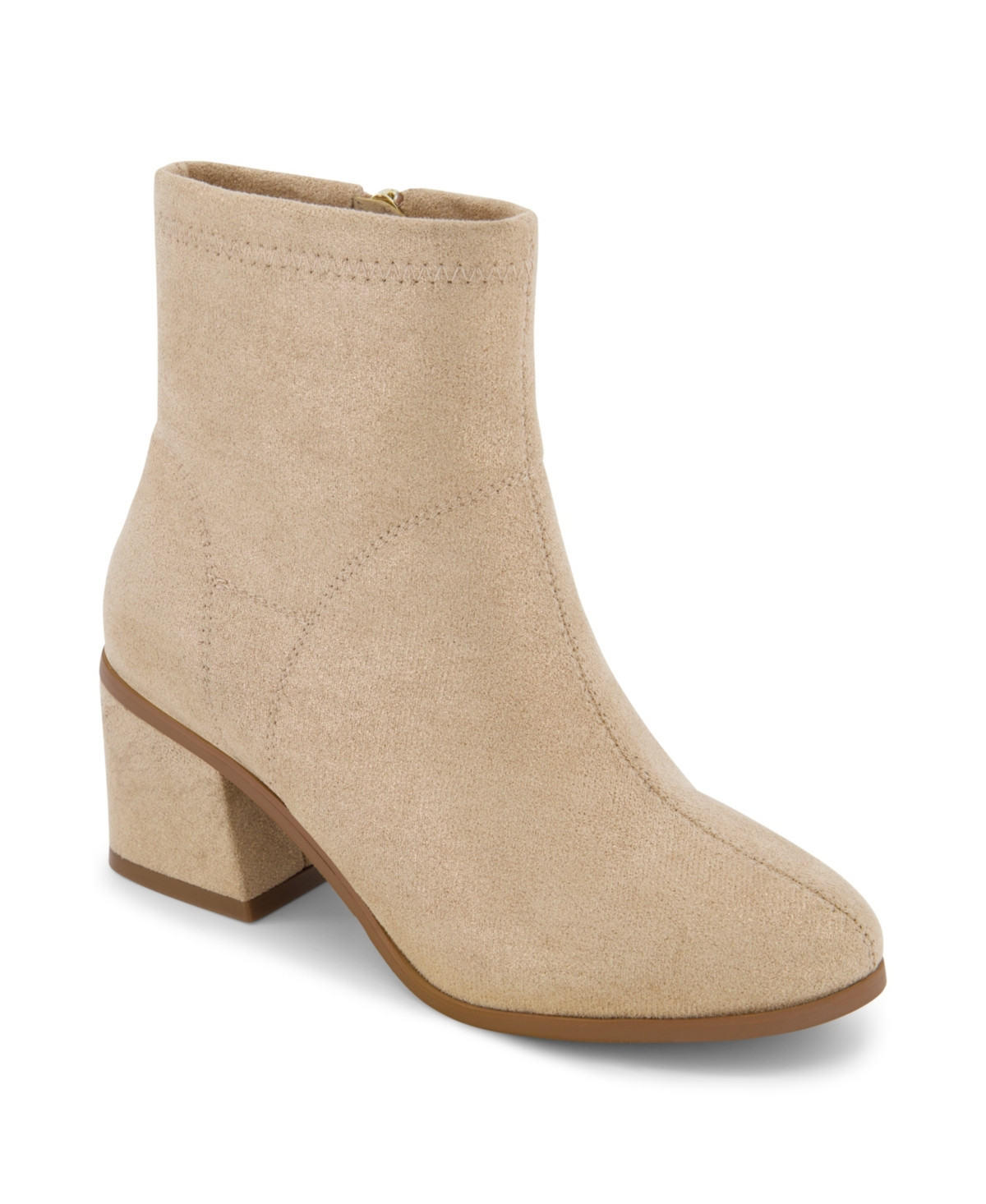 Marc Fisher Big and Little Girls Anya Stretch Size Zipper Ankle Boots - Tan | Macy's