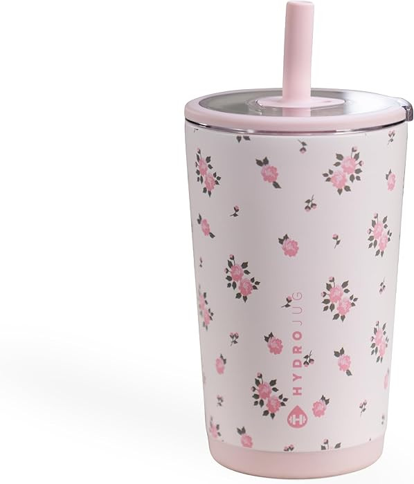 HydroJug Everyday Tumbler 14 oz – Ceramic-Lined Insulated Tumbler with Straw and Soft-Touch Lid... | Amazon (US)