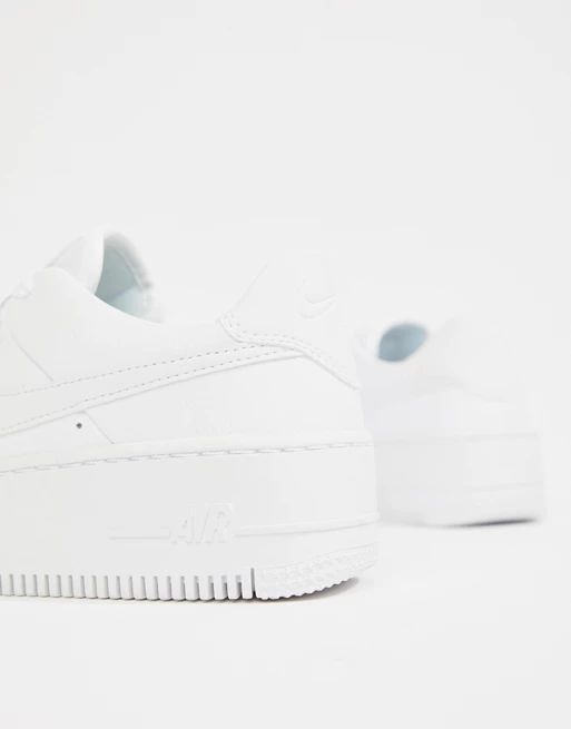Nike white air force 1 sage low sneakers | ASOS US