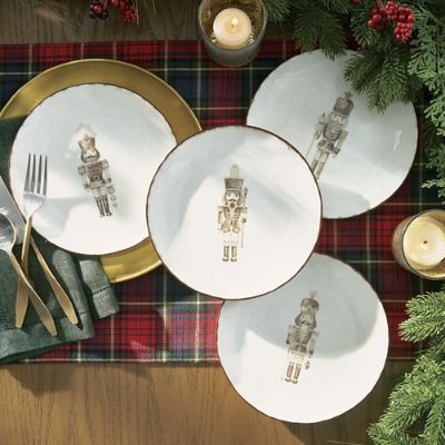 Nutcracker Noel Plate, Set of Four | Grandin Road