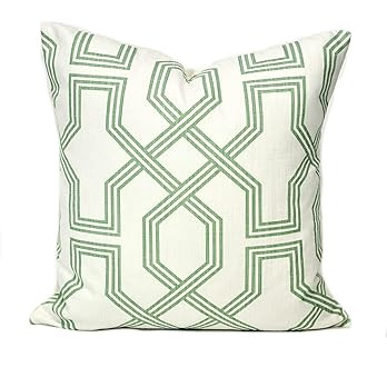MangGou One Pillow Cover Cushion Decorative Throw Pillow Grey Sage Green Pillow Accent Pillow Mid... | Amazon (US)