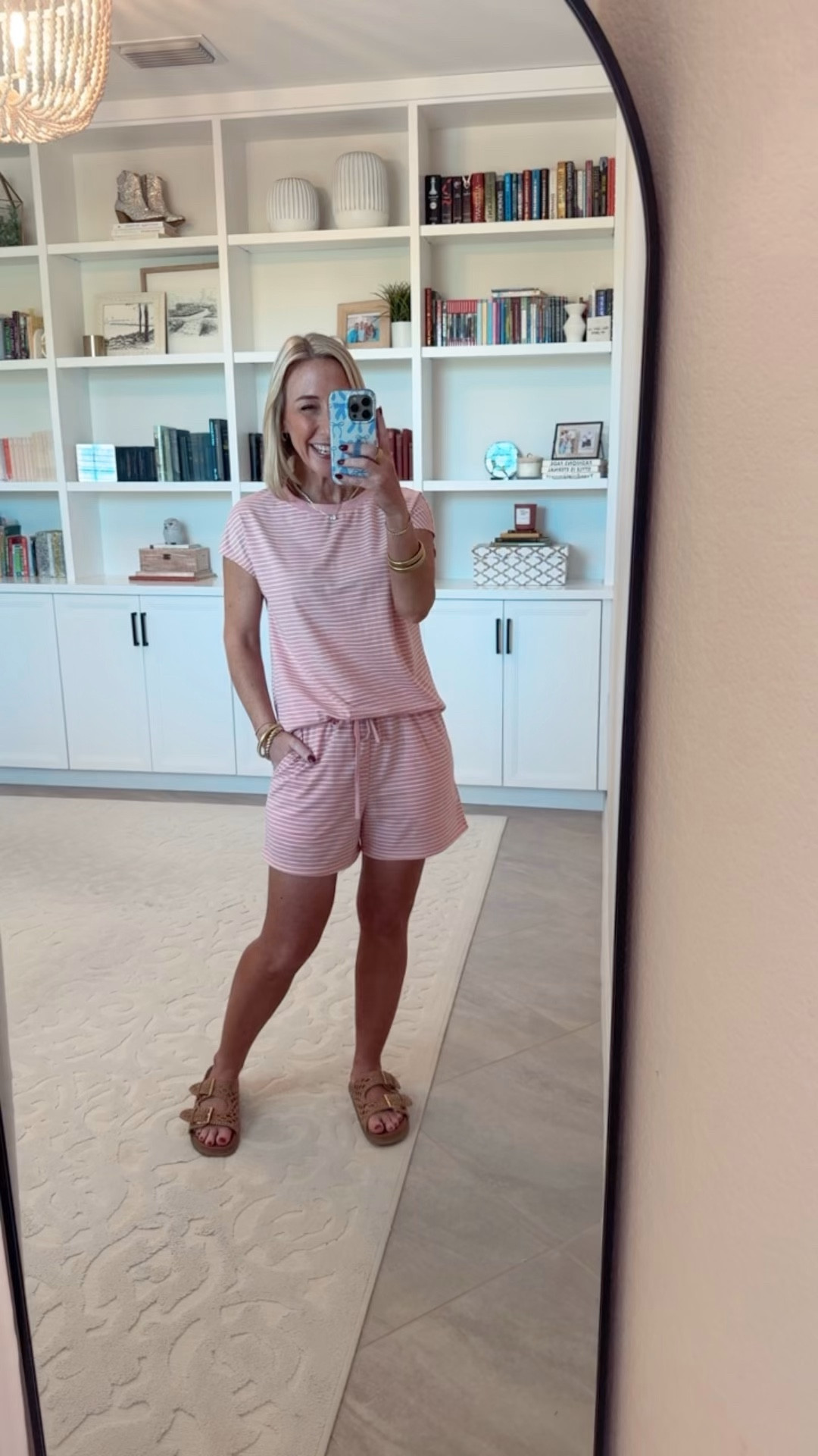 Amazon - 4 comfy yet put together looks 

Cap Sleeve Short Set - size small. 16 colors (stripes and solids). Currently 32% off. 

 * Sandals - tts. 

 

#LTKOver40 #LTKSeasonal #LTKFindsUnder50