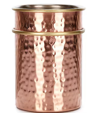 Hammered Copper & Forged Gold Utensil Crock | Dillard's