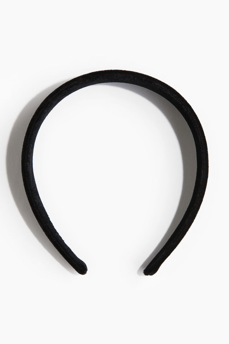 H & M - Velvet Alice band - Black | H&M (UK, MY, IN, SG, PH, TW, HK)