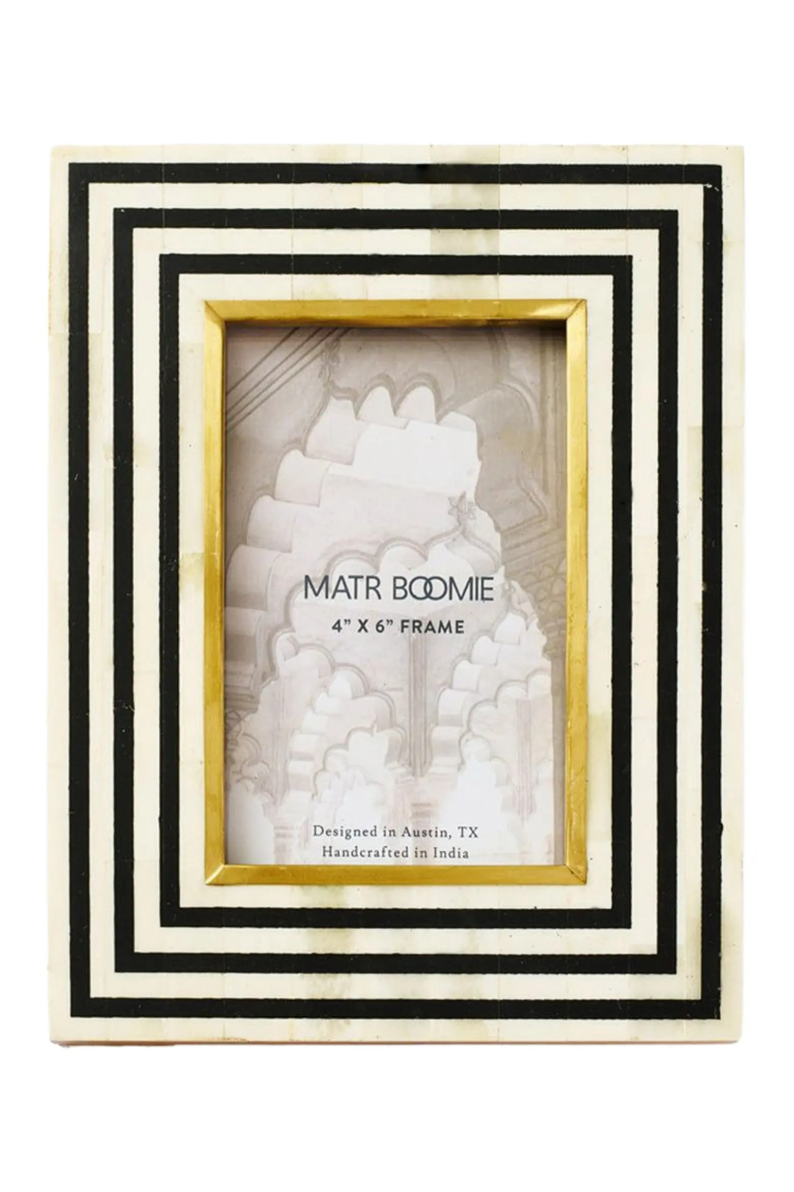 Rajiva Black & Cream Picture Frame - Hand Carved Bone | Nordstrom | Nordstrom