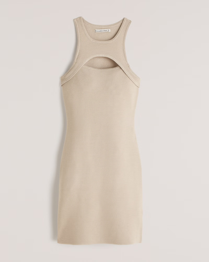 Scuba Cutout Elevated Knit Mini Dress | Abercrombie & Fitch (US)
