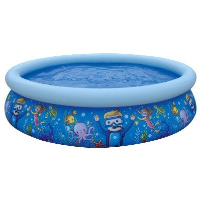 JLeisure 17788 Sun Club 6.75' x 18.5" 2 to 3 Person Capacity Sea World 3D Kids Above Ground Infla... | Target