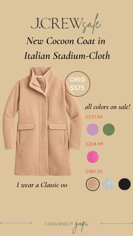 J.CREW Cocoon Coat on sale! #jcrew #winterjacket #wintercoat #coat #warm #affordable

#LTKFind #LTKSeasonal #LTKsalealert