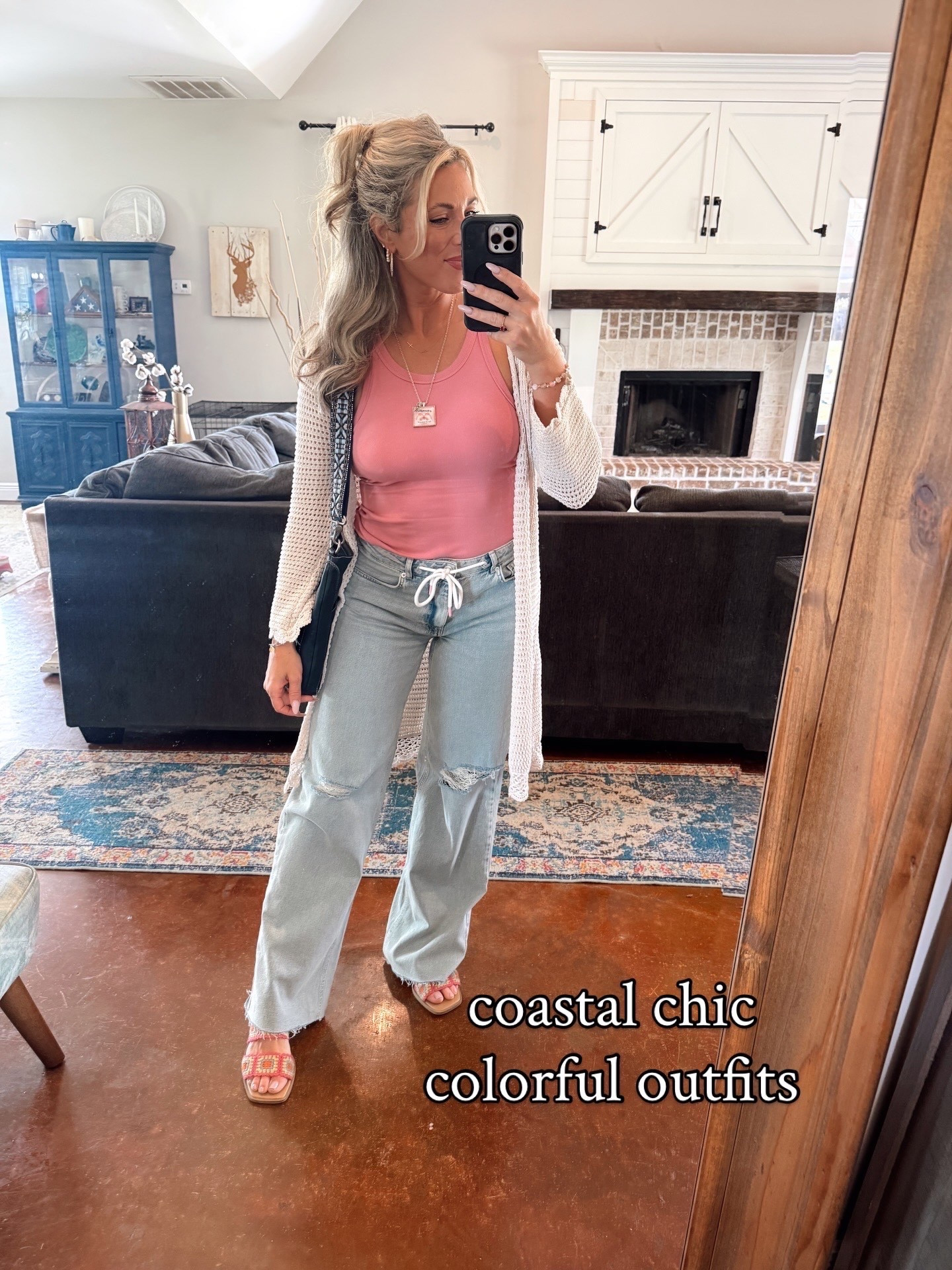 I could wear this every day! Cute colorful coastal chic! So feminine and perfect date night outfit! spring outfits 2026

Jewelry is from Jackie Marie Jewelry ( use code JACKIE10)

Jeans are Baltic Born use code JACKIEMARIECARR15 

#LTKootd #LTKU #LTKselfcare