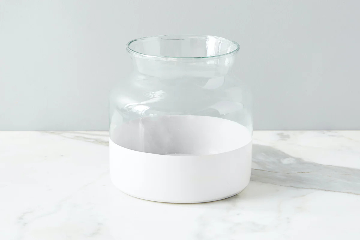 White Colorblock Flower Vase | etúHOME