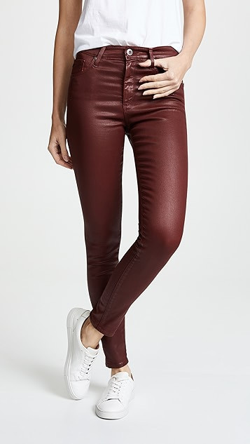 Farrah Ankle Leatherette Skinny Jeans | Shopbop