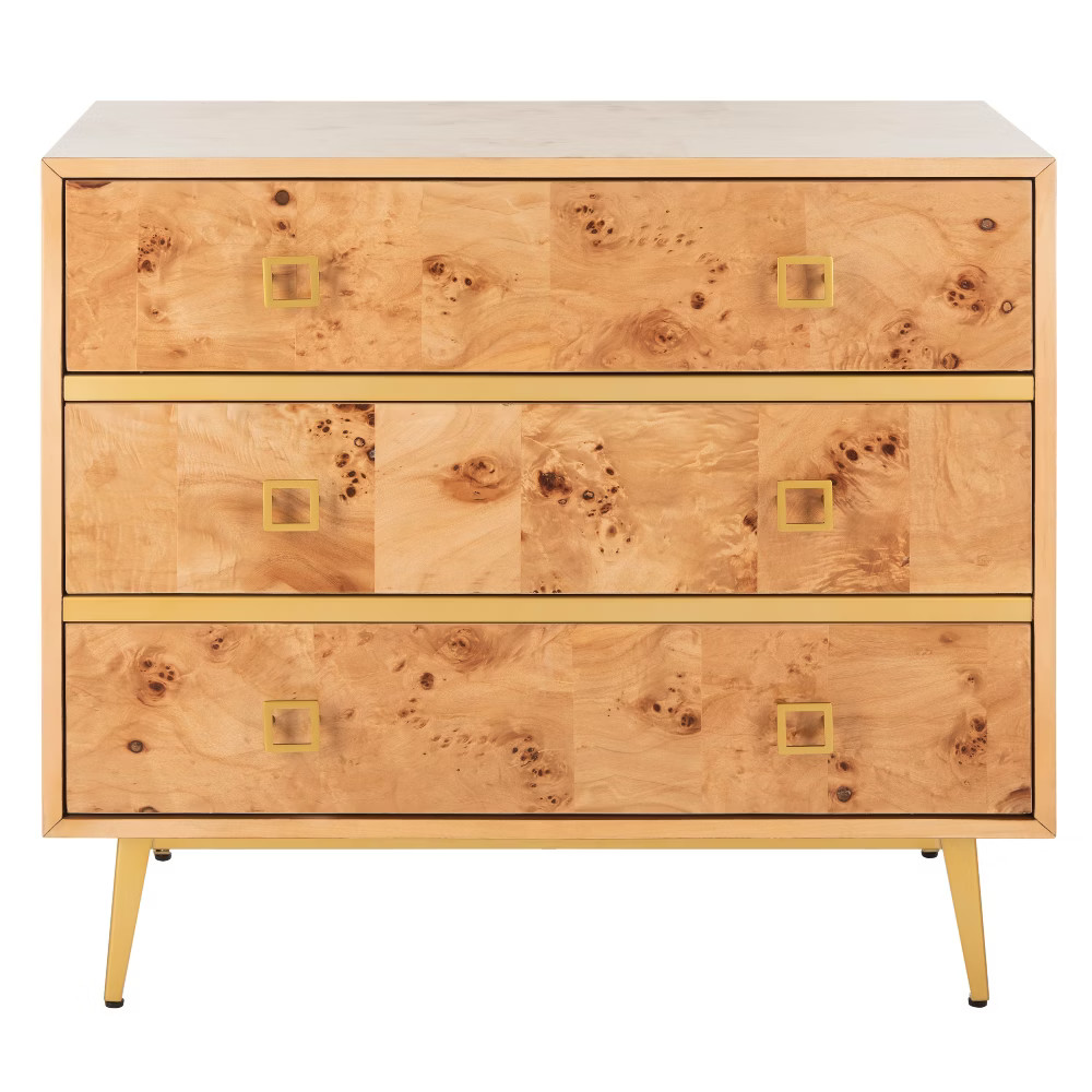 Katia 3 Drawer Chest Natural - Safavieh | Target