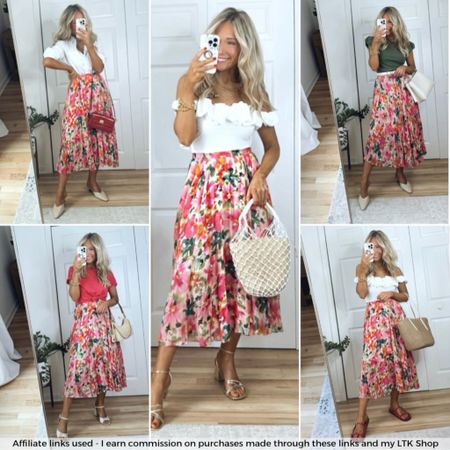 Floral skirt styled 5 ways!

#LTKstyletip
