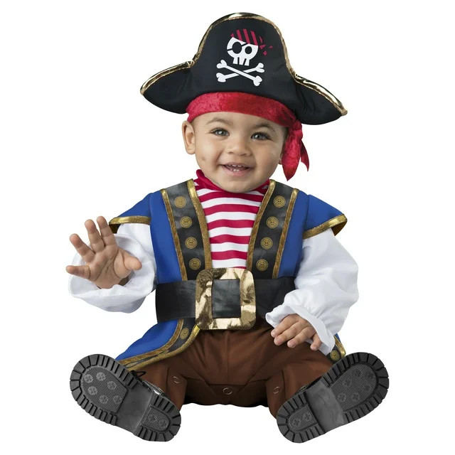 Pirate Halloween Costume for Infant, Size 12-18M, by Way to Celebrate | Walmart (US)
