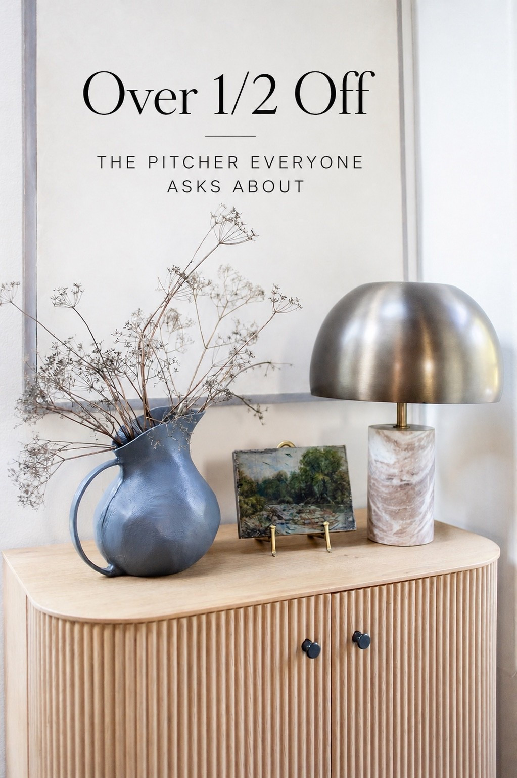 Over 1/2 Off: The Pitcher Everyone Asks About

This is the pitcher I get asked about all the time—and it’s over 50% off right now.

It’s one of those simple, neutral pieces that works in every season. I love it with fresh stems, dried florals, or just styled on its own for that effortless, elevated look.

Such a good find if you love timeless decor that always feels pulled together.

#LTKMothersDay #LTKHome #LTKSaleAlert