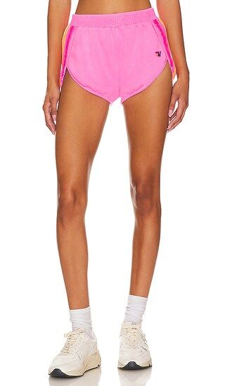 X Revolve 5 Stripe Jogger Short in Neon Pink | Revolve Clothing (Global)