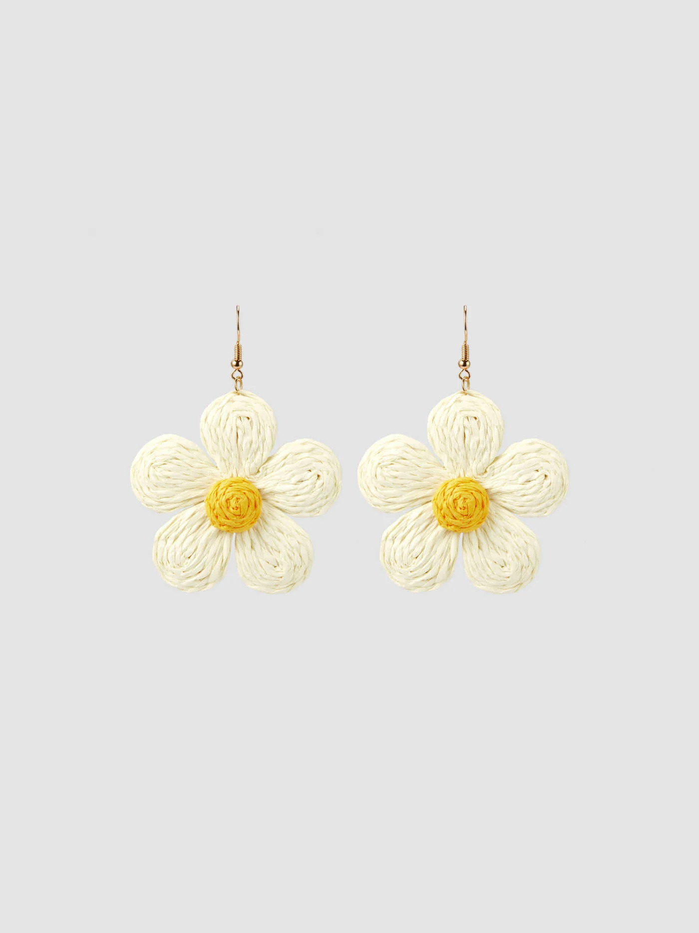 Paper WOVEN FLORAL EARRINGS For Picnic Vacation | Cider