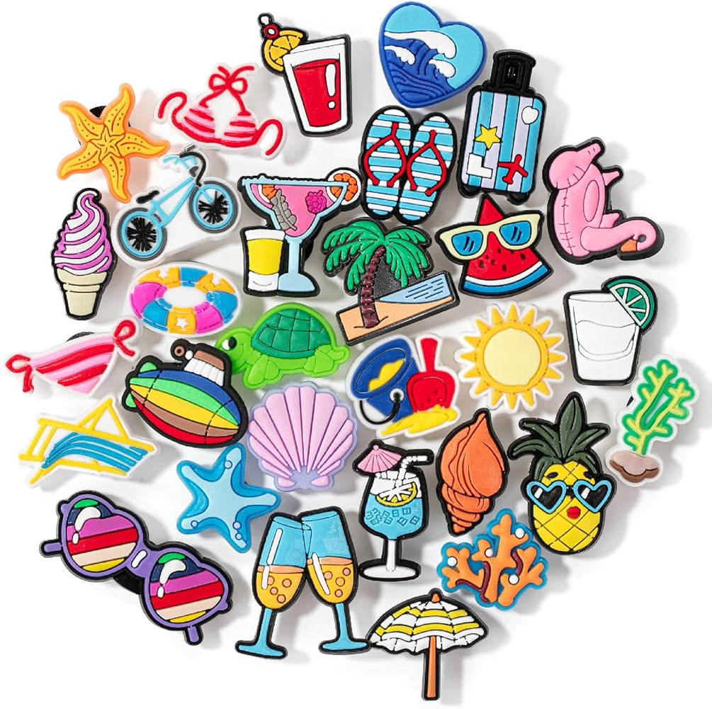 Mr. Pen- Different Charms, 30, 50, 60 Pcs, PVC Random Decoration Charms for Decoration | Amazon (US)