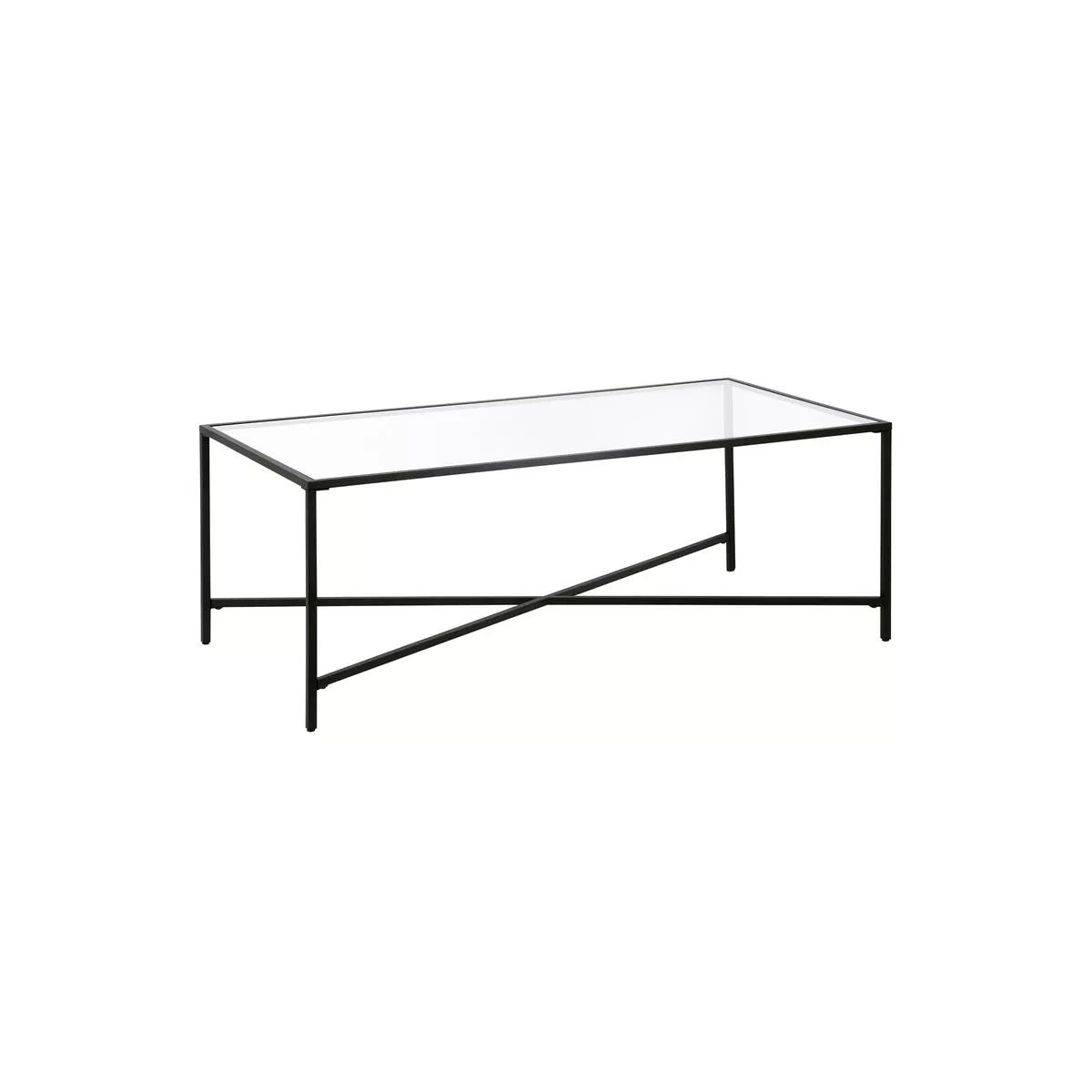 Black Bronze Coffee Table with Glass Top - Henn&Hart | Target