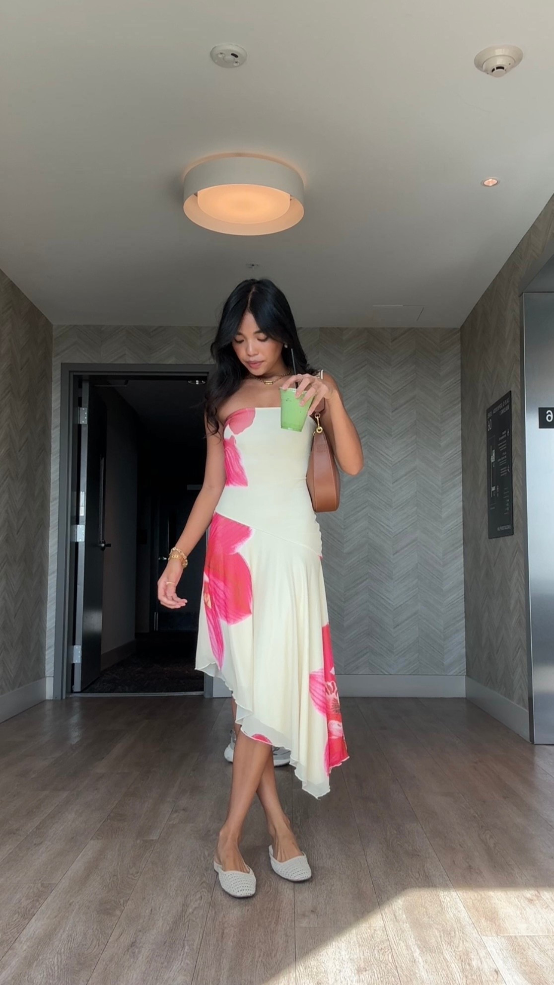 Cutest asymmetrical midi dress! So great for a transitional look!! 

#LTKSaleAlert #LTKStyleTip #LTKFindsUnder100