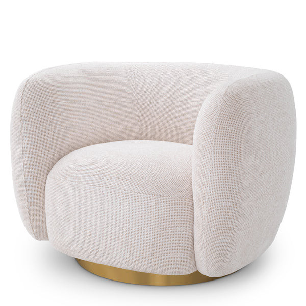 Eichholtz Swivel Chair Roxy - Lyssa Off-White | Alchemy Fine Home