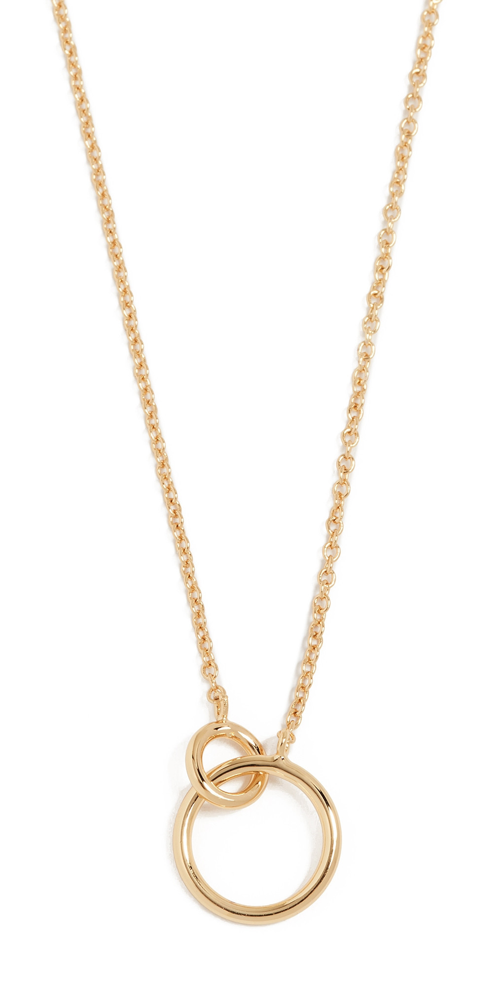 Gorjana Wilshire Charm Necklace Yellow Gold One Size | Shopbop