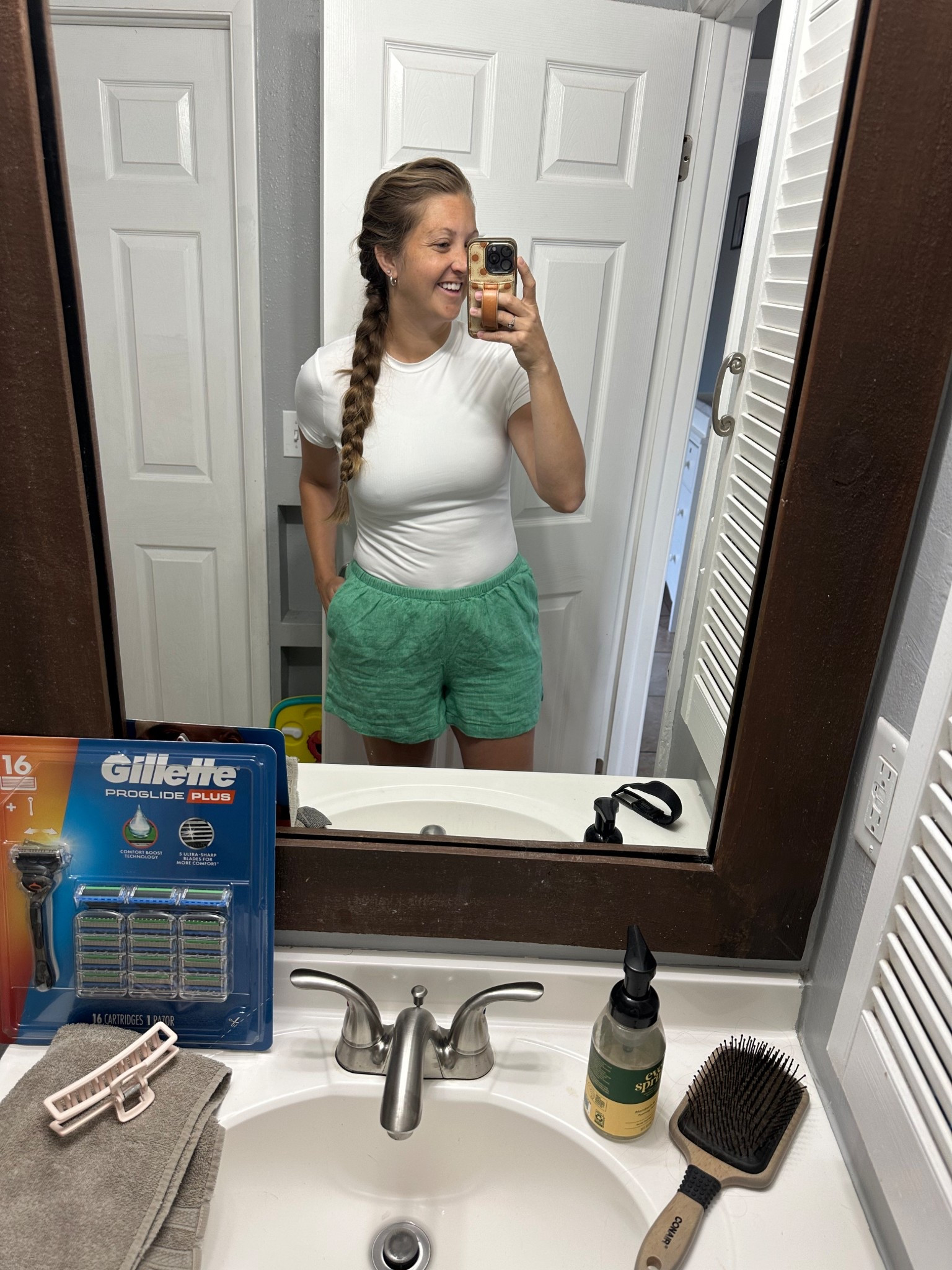 Cutest green linen shorts. Perfect for summer chasing toddlers  

#LTKSaleAlert