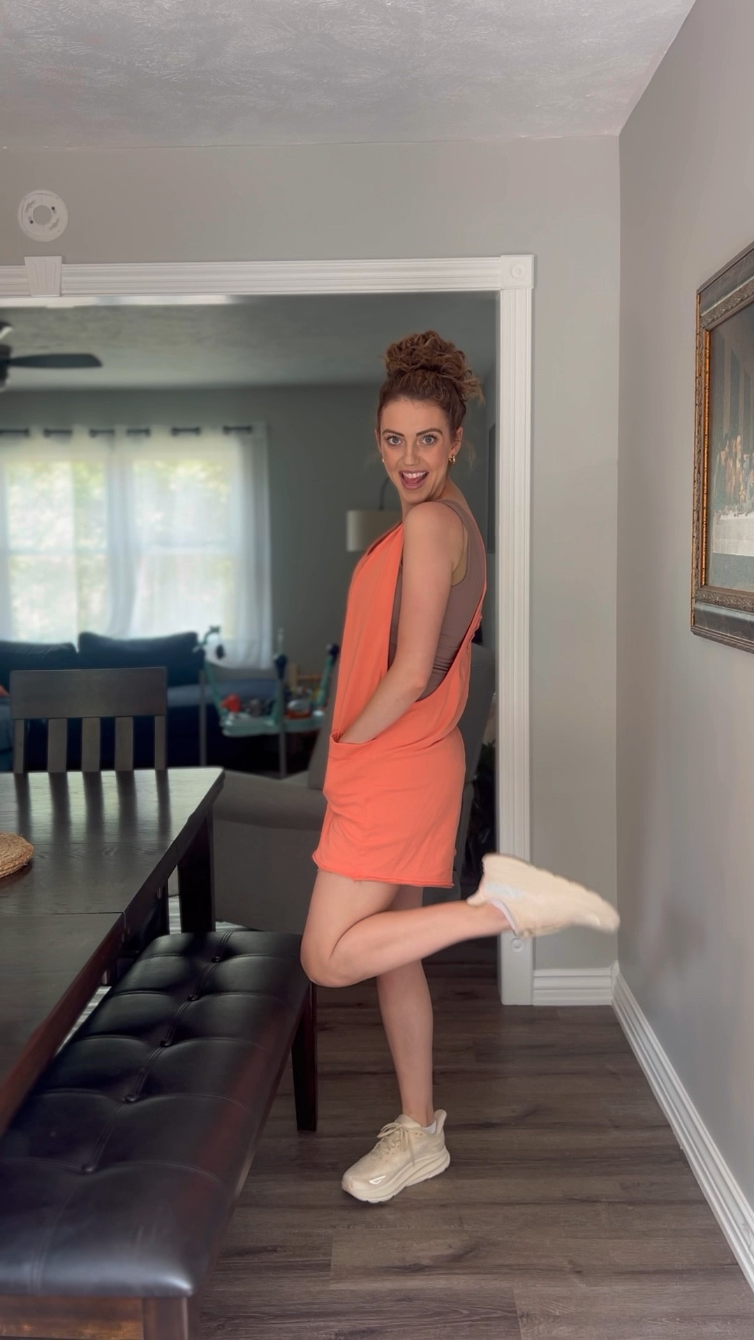 Abercrombie bodysuit & hoka Clifton shoes - neutral for house of colour autumn 🍂 

#LTKSeasonal #LTKbeauty #LTKfit