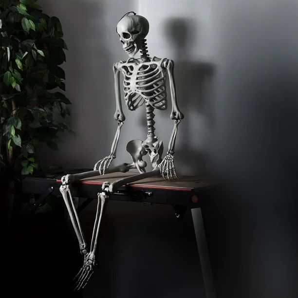 Costway 5.4ft Halloween Skeleton Life Size Realistic Full Body Hanging w/ Movable Joints | Walmart (US)
