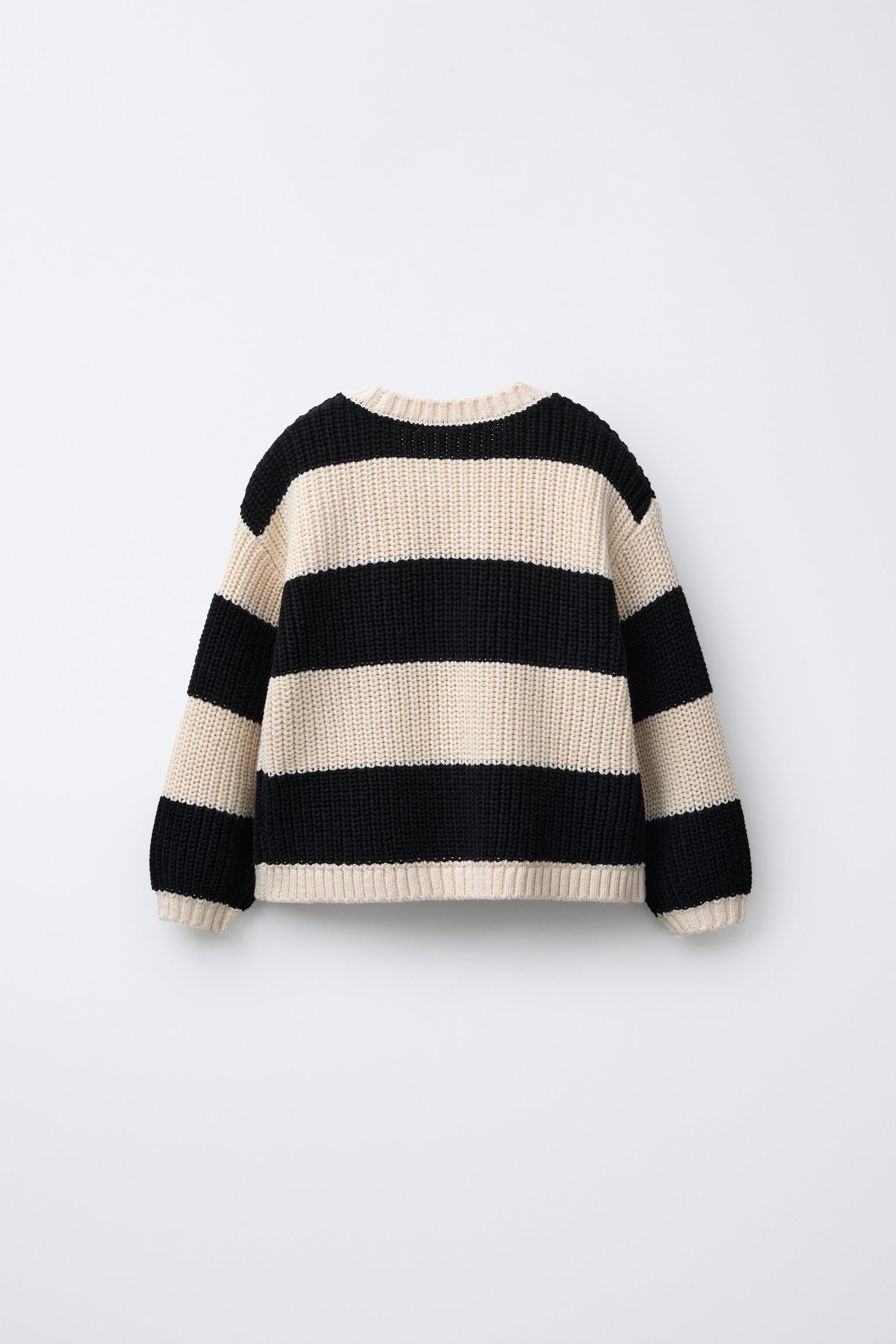 STRIPED HEART KNIT JUMPER | Zara US