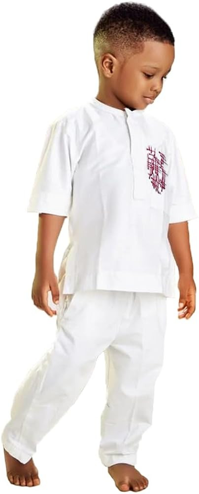 HD African Kids Attire Parent-Child Clothes Sets Traditional Embroidery Dashiki Daddy and Me Outf... | Amazon (US)