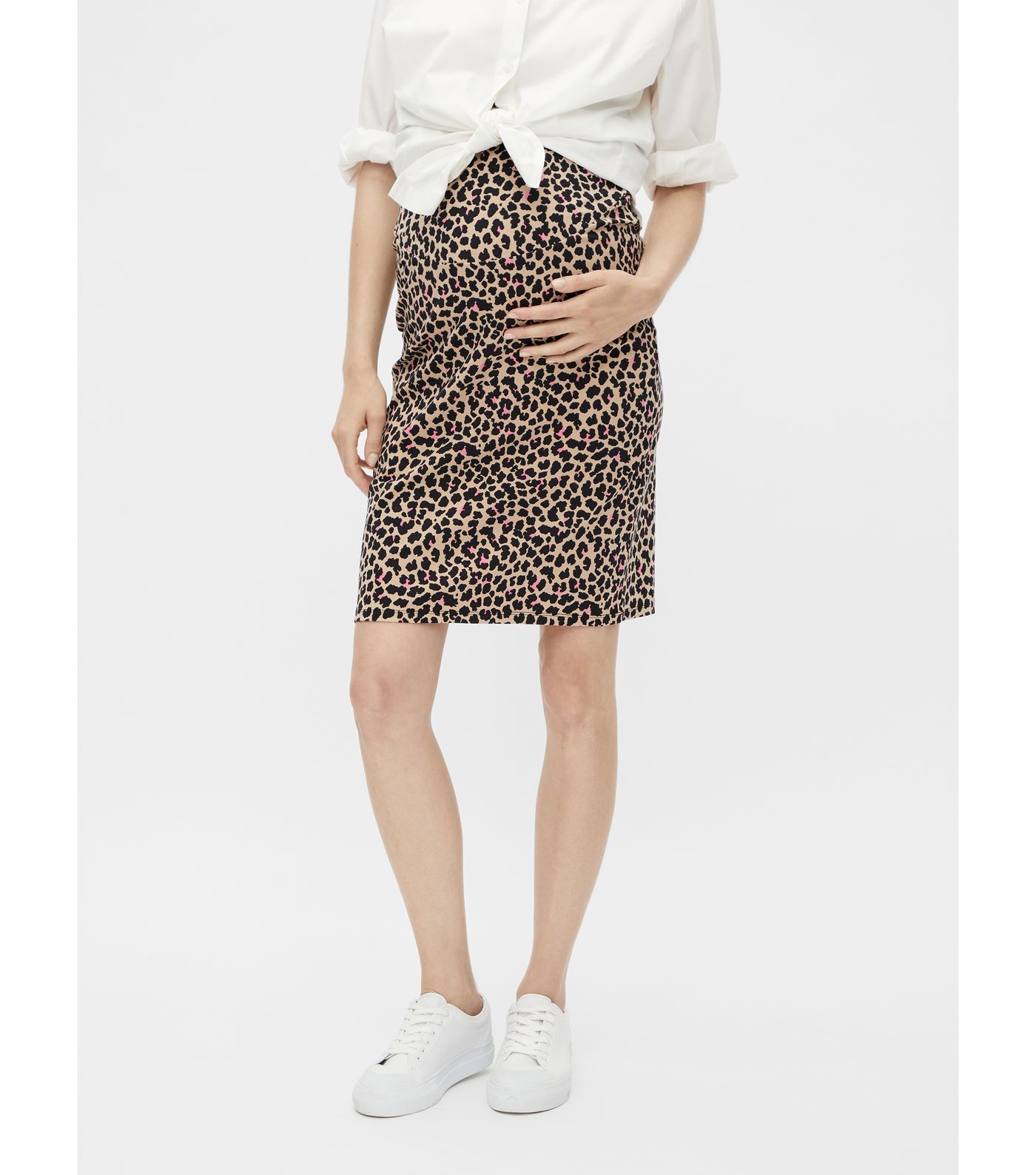 Mamalicious Maternity Brown Leopard Print Jersey Midi Skirt
						
						Add to Saved Items
					... | New Look (UK)