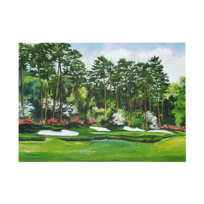 Wooden Jigsaw Puzzle of Hole 13 Azalea at the Masters Unique Wooden Golf Puzzles for Kids & Adult... | Etsy (US)