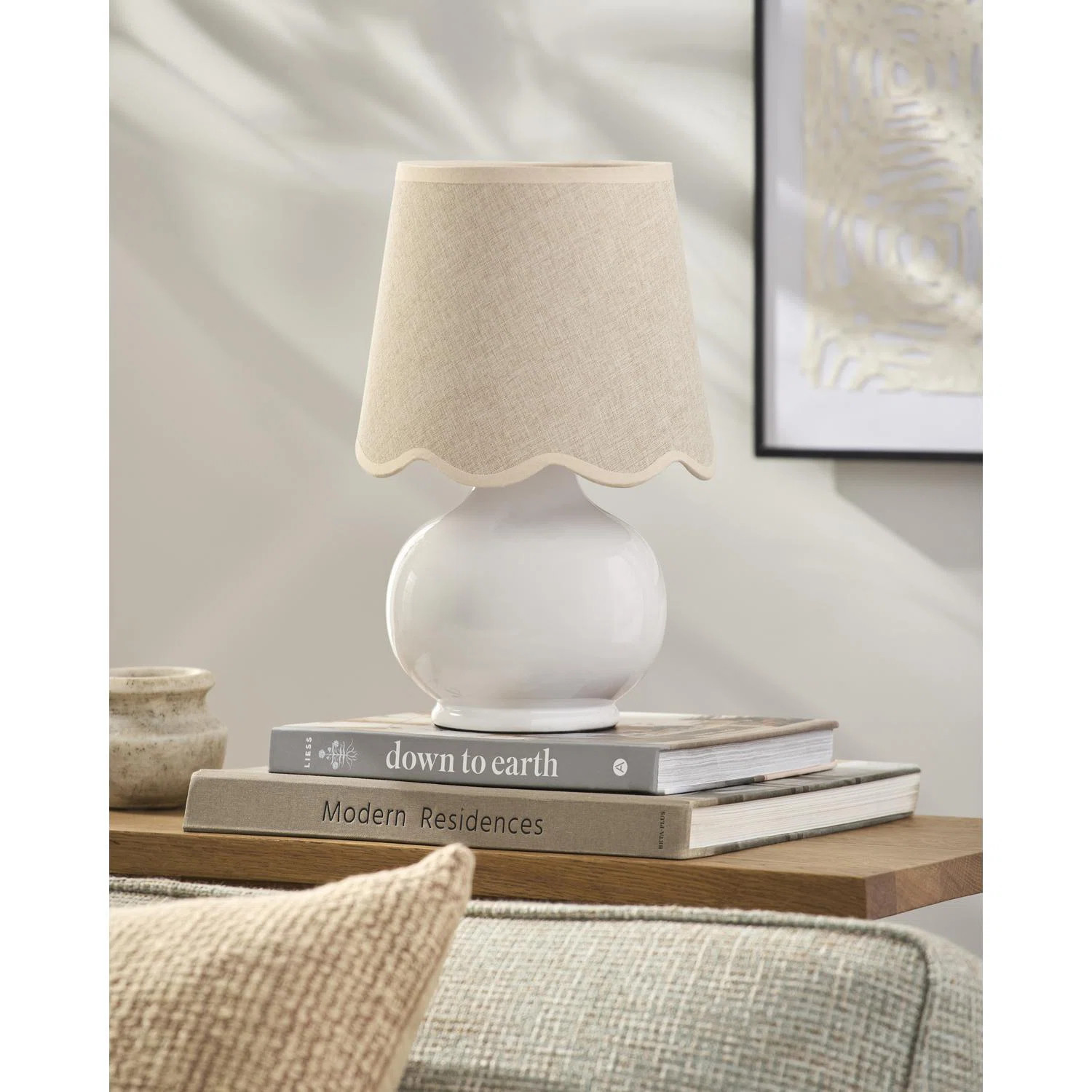 Momsen Coloured Scallop Shade Lamp | Wayfair North America