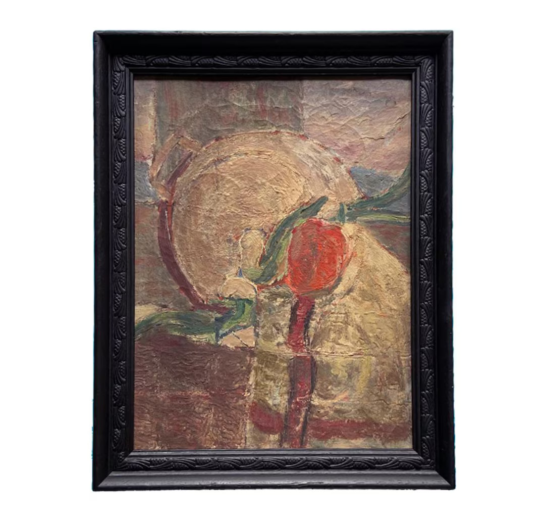 Vintage Impressionist Still Life Oil Painting Framed 1970s - Etsy | Etsy (US)