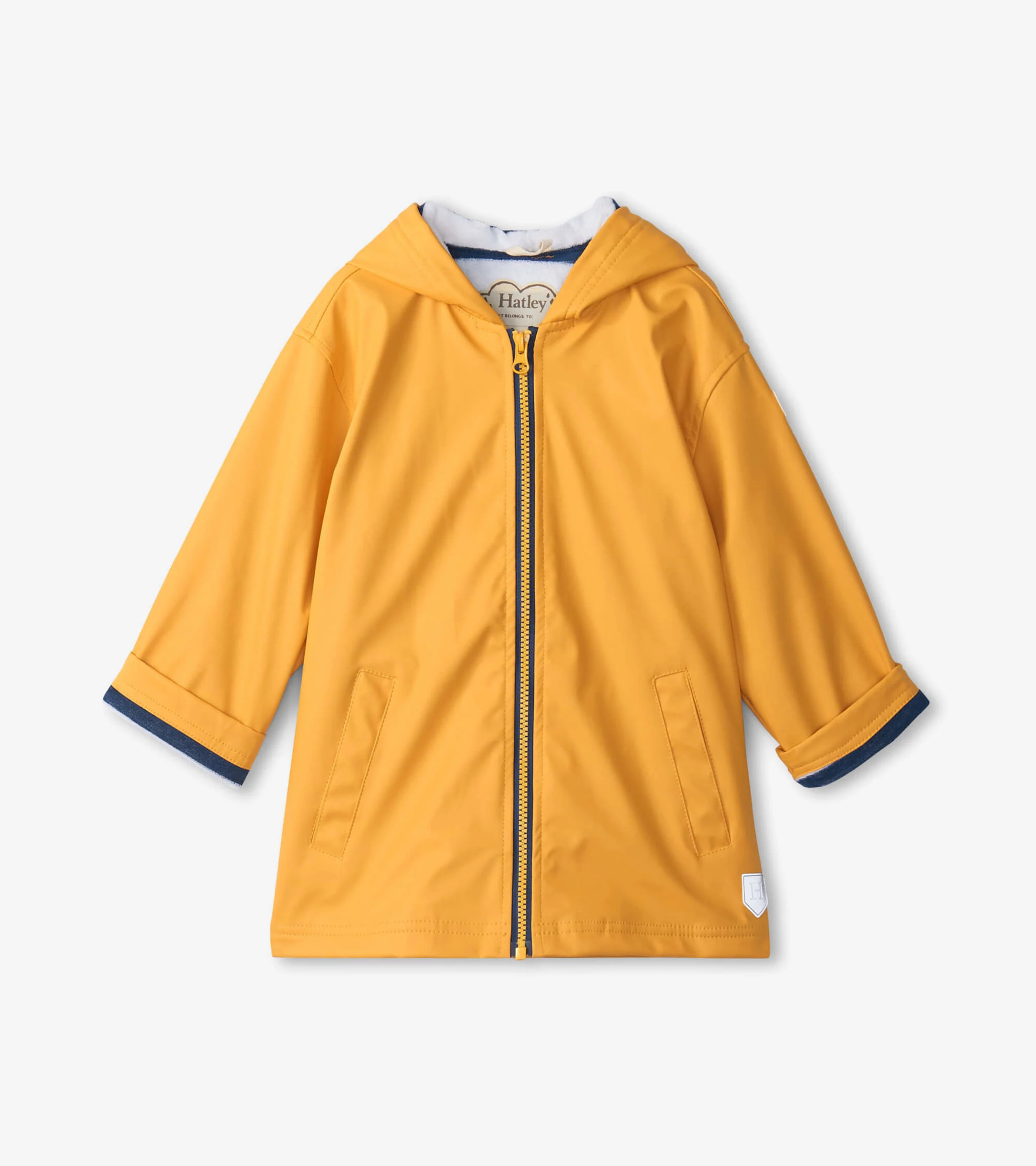 Kids Yellow Zip-Up Rain Jacket | Hatley