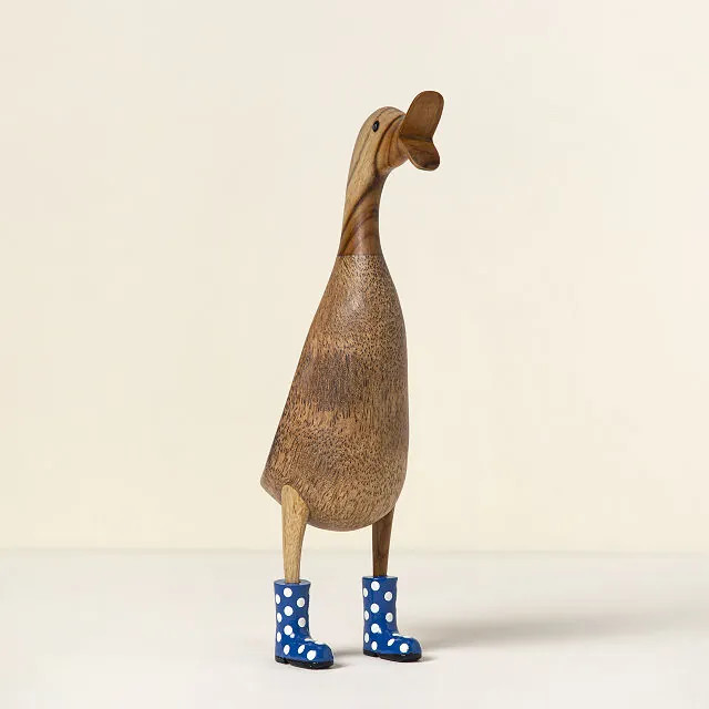 Spotted Wellies Garden Ducks, Duck (left) | UncommonGoods