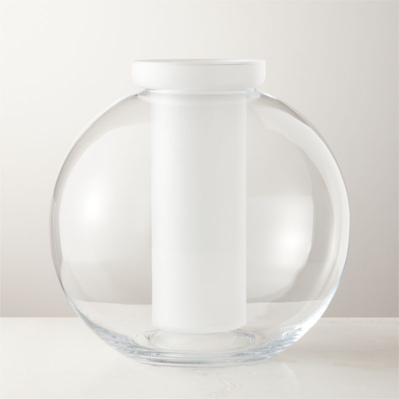 Sfera Modern Globe Glass Vase + Reviews | CB2 | CB2