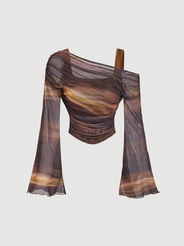 $7.64
$21.69
-65%
Last 2 days
Last 2 days
Pay now, in 4 payments of $1.91, or pay over time with monthly financing.

Extra Savings $7.05 Off

Save $0.38 off this item after joining.
SHEIN MOD Black Off-Shoulder Mesh 2in1 Trumpet Sleeve Long Sleeve Women's Top,Western,Vintage,70s,The Bachelorette
4.86
(500+)
Color: Brown








Size
US
2 (XS)
4 (S)
6 (M)
1 Left
8/10 (L)
4 Left
Size Guide
True to Size
Not your size? Tell me your size
More Options
Regular
 | SHEIN