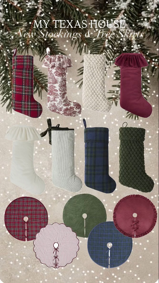 Our BEAUTIFUL stocking and tree skirt collection is here!! 😍

#LTKSeasonal #LTKHome